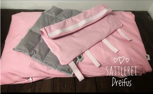 Wärmekissen Set (Dinkelspelzkissen und Dinkelspelzgamaschen)